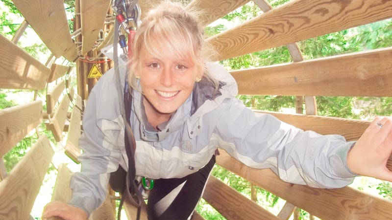 Yorkshire holidays for families uk staycation go ape wooden tunel