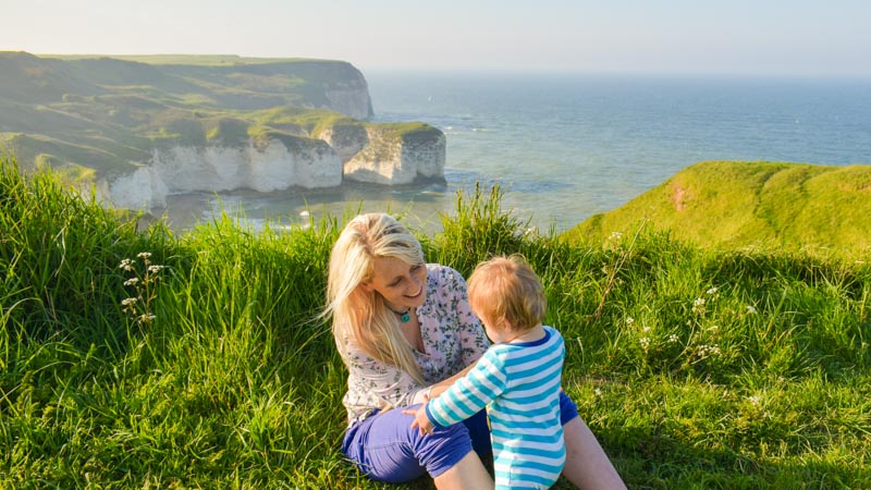 Caves in Yorkshire and The Peak District white cliffs and caves flamborough