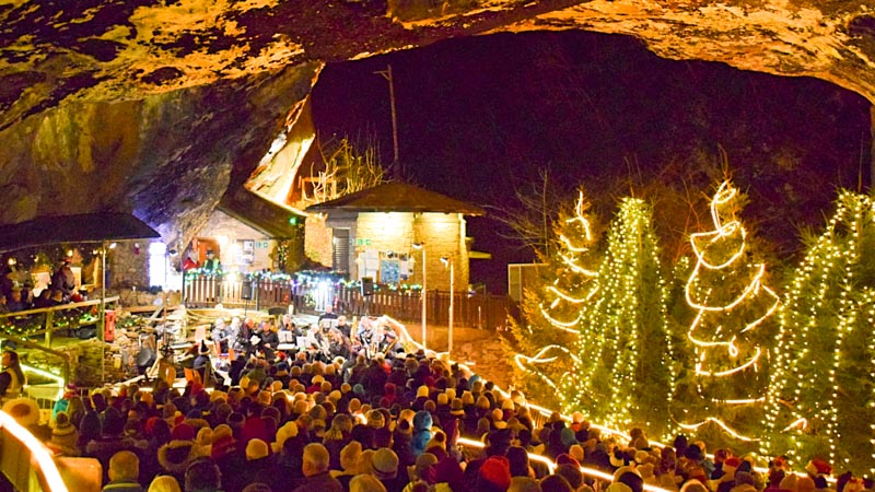 carols in the caves in yorkshire and the peak district
