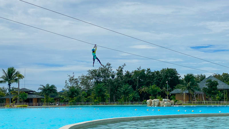 blue treee aqaua park zip line