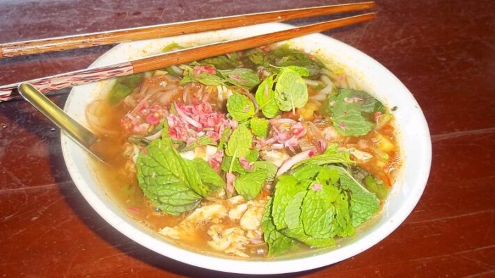 Malaysian food laksa