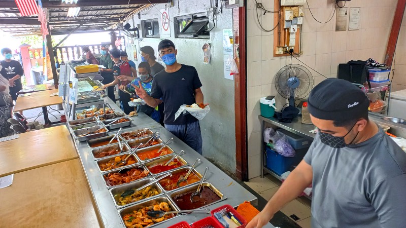 best places to eat in Penang floating mosque nasi champur