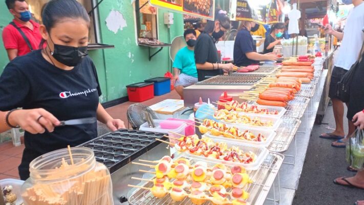 Jonker street night market strange food