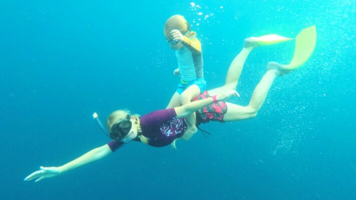 snorkeling things to do in Sabah the backpacking family