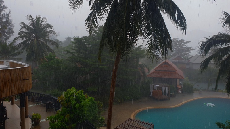 rain thunder storm thailand