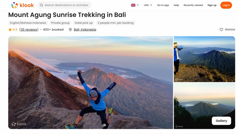 Agung sunrise trek klook