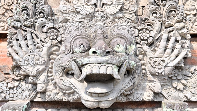 Art sculpture ubud monkey forest