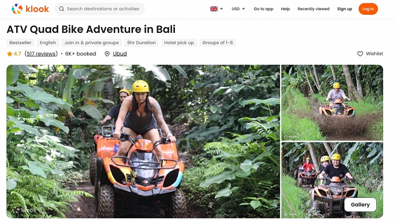 Bali ATV klook