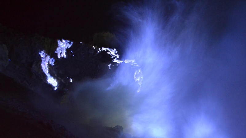 Blue lava Kawah Ijen