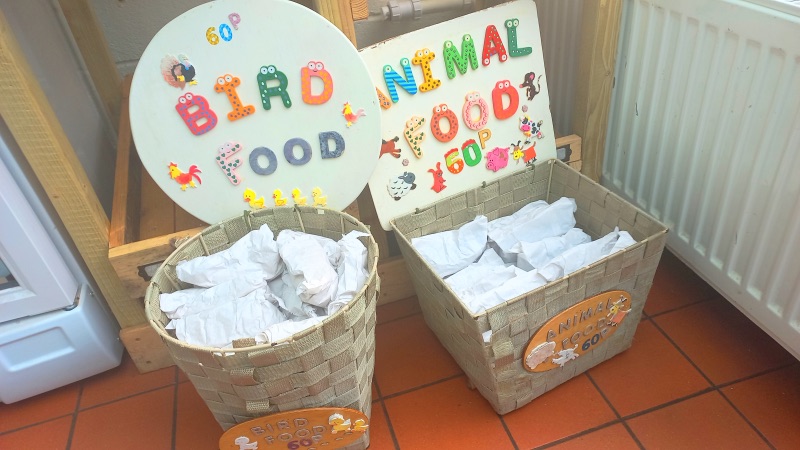 Heeley city farm animal feeding