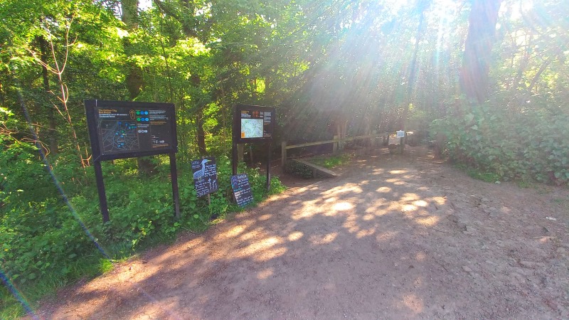 Ecclesall woods walks start of the trail