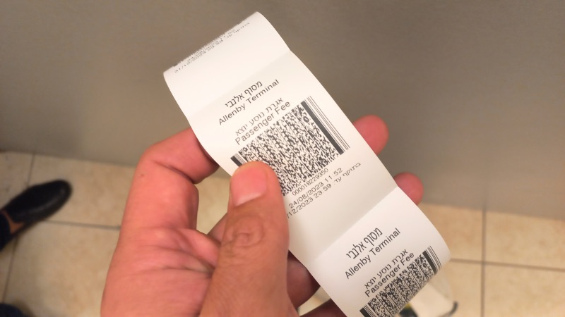 Exit tax reciept