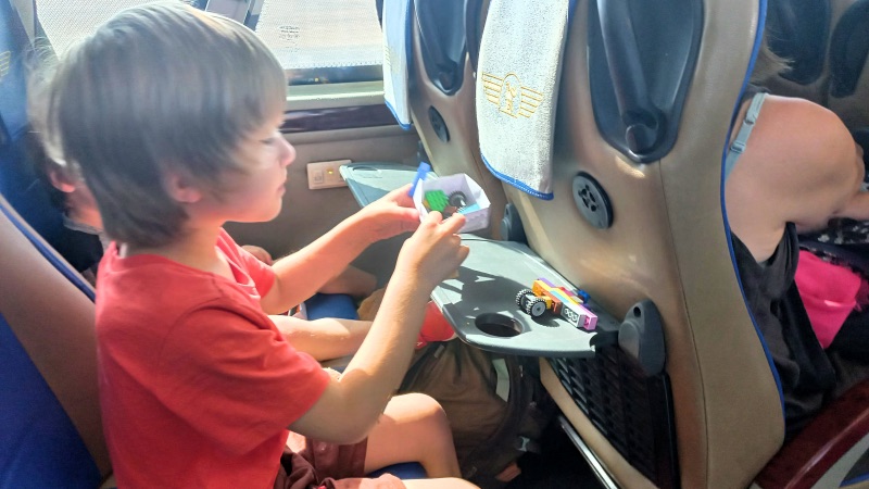 Bus activities with kids