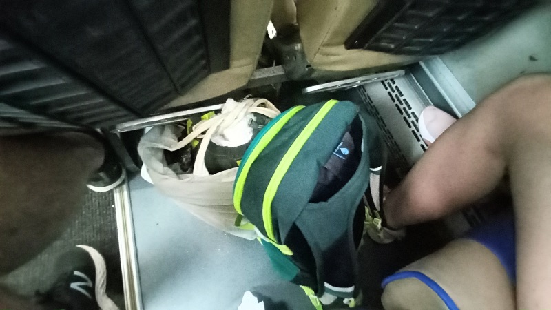Seat space for valuables bag