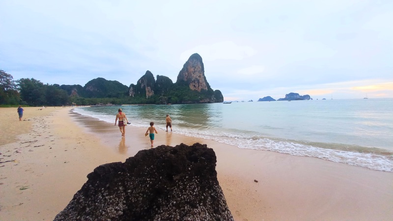 Arriving on Railay beach