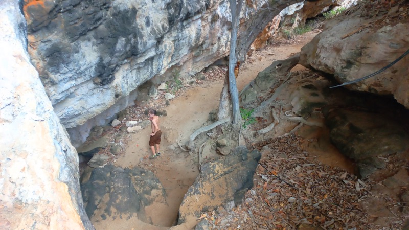 Trek along the rocky path