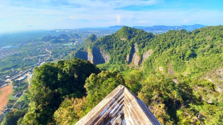 View of Ao Nang from top Tiger Cave Temple