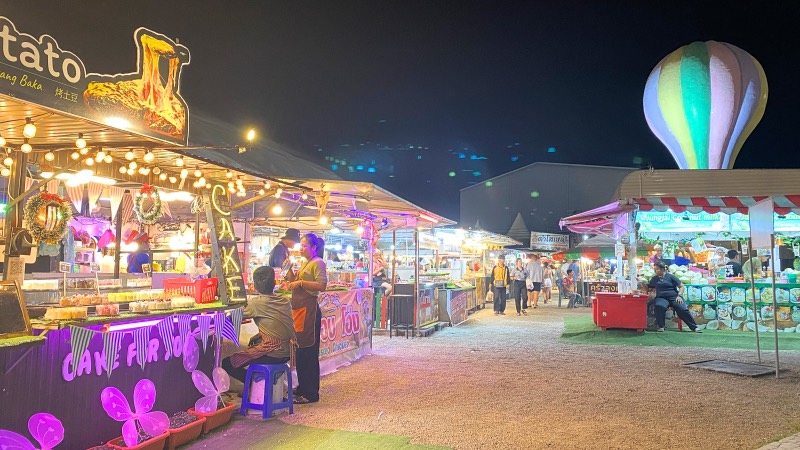 Landmark night market in Krabi Ao Nang