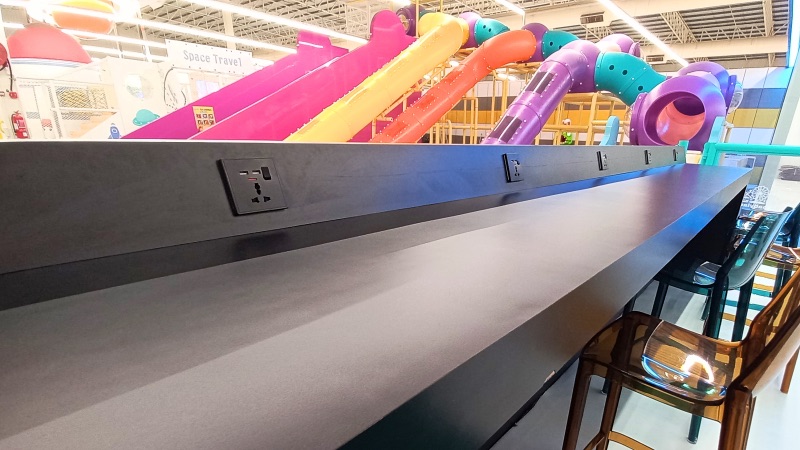 Adult seating area supervision babyland