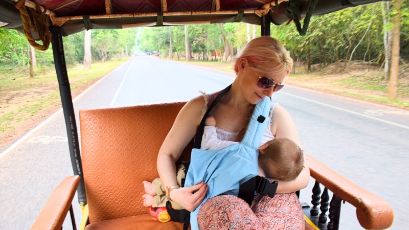 Breastfeeding baby Cambodia
