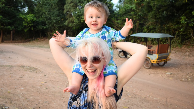 Travel in Cambodia with a baby