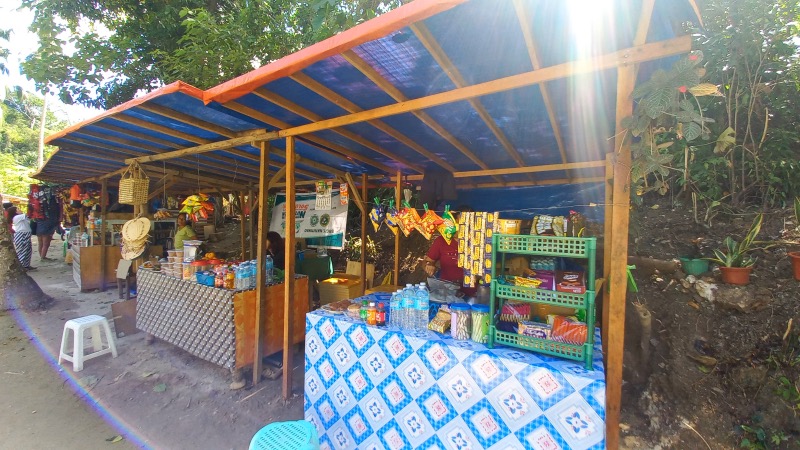 Snack shops Kawasan falls