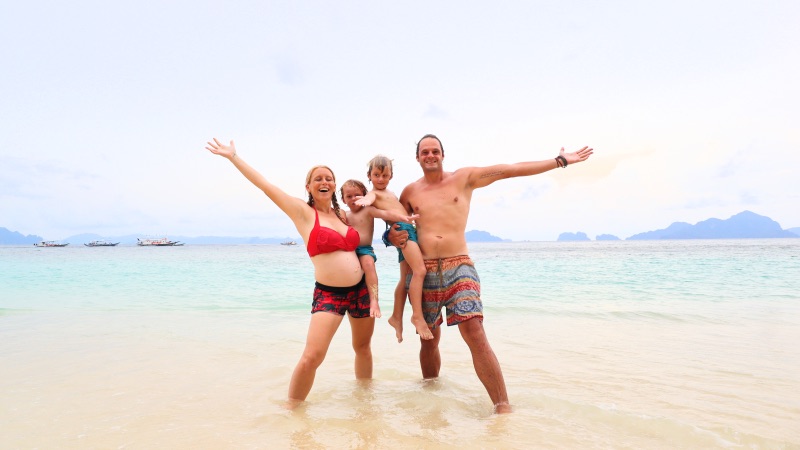 Backpacking family philippines