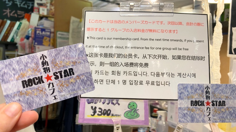 Rock star Membership card